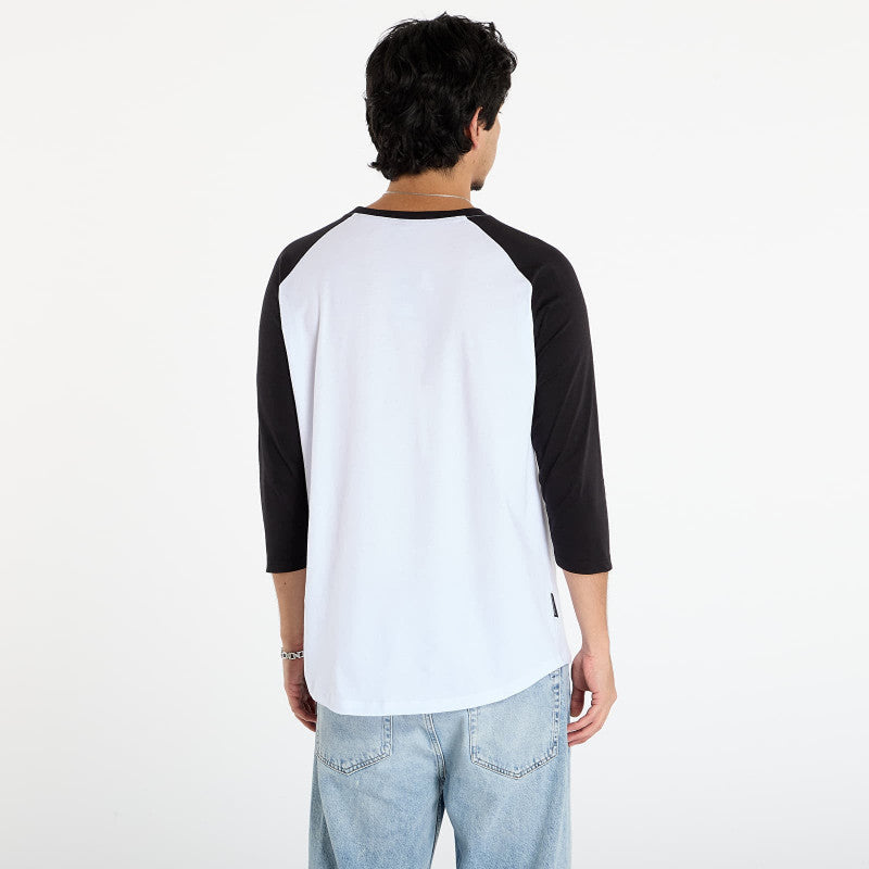 Horsefeathers Rollin Raglan T-Shirt White/ Black