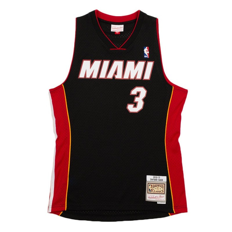 Mitchell&Ness NBA Black Jersey Heat 2012 Dwyane Wade