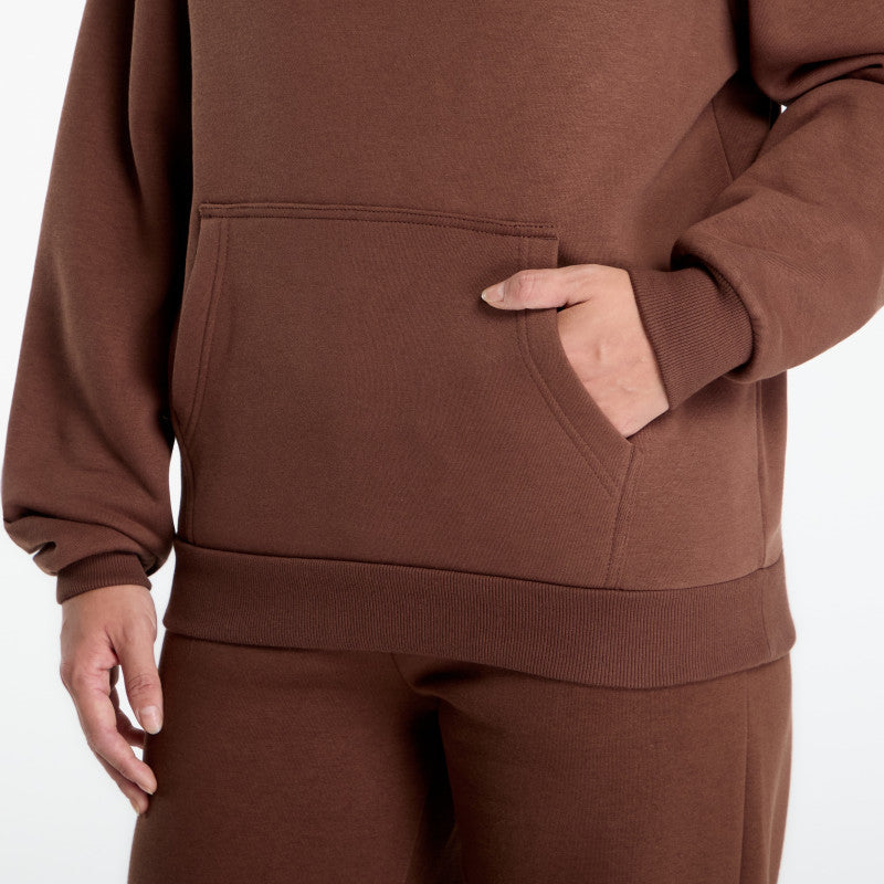 Urban Classics Ladies Fluffy Hoody Chocolate Brown