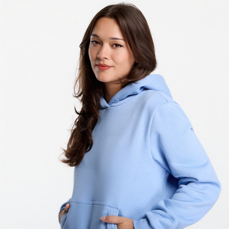 Urban Classics Ladies Fluffy Hoody Powder Blue