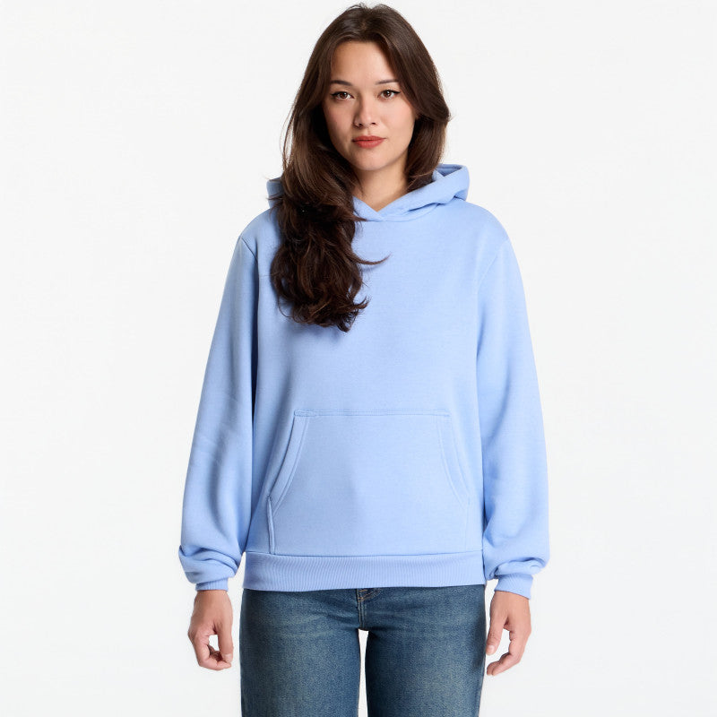 Urban Classics Ladies Fluffy Hoody Powder Blue