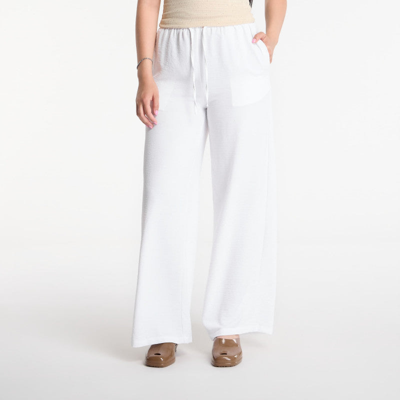 Urban Classics Structured Wideleg Pants White