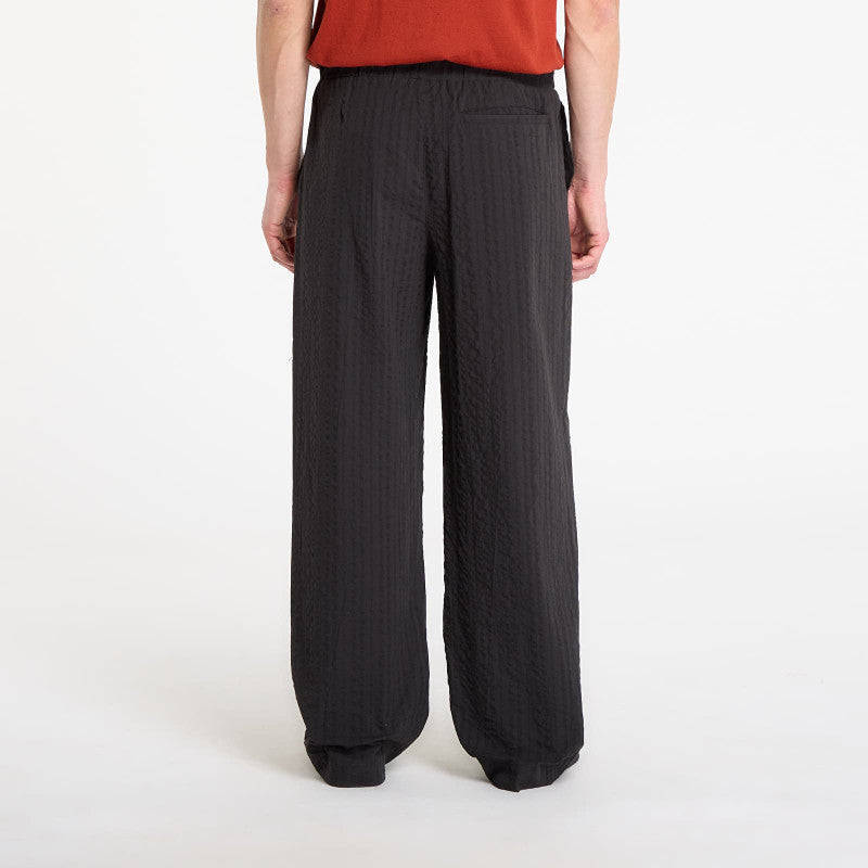 Urban Classics Loose Seersucker Pants Black