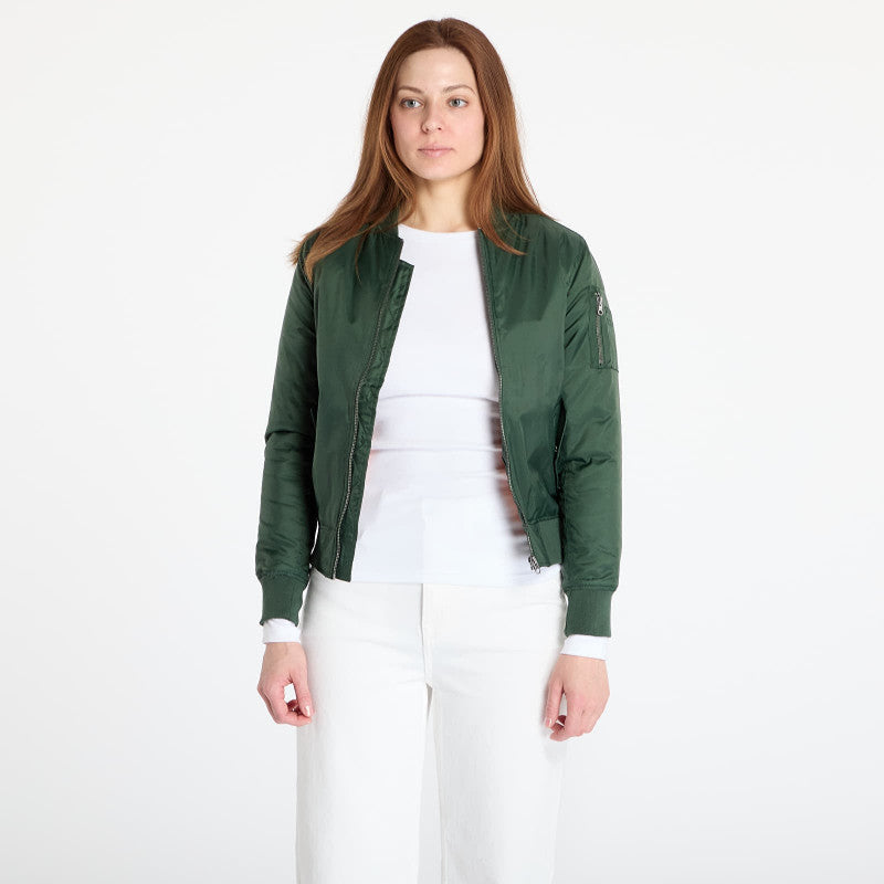 Urban Classics Ladies Basic Bomber Jacket Green