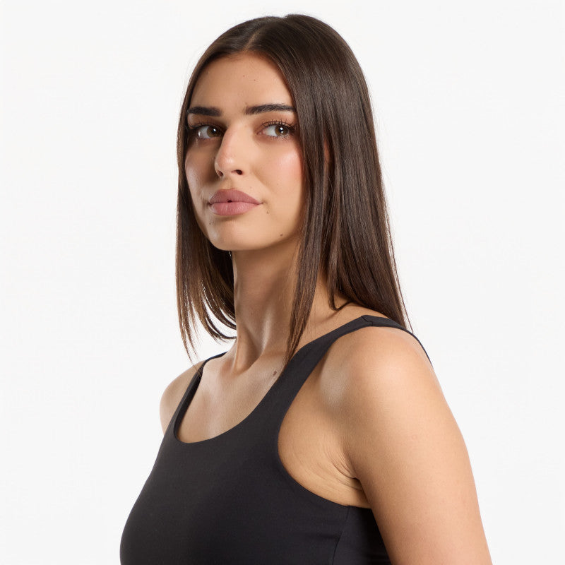 Urban Classics Ladies Cropped Polyamide Top Black