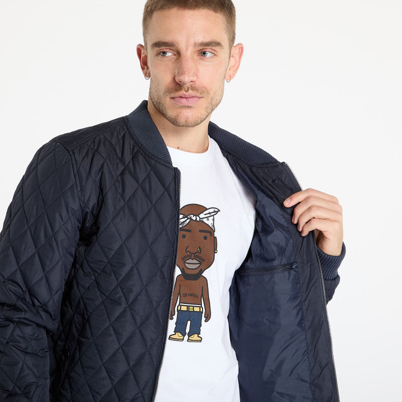 Urban Classics Diamond Quilt Nylon Jacket Navy