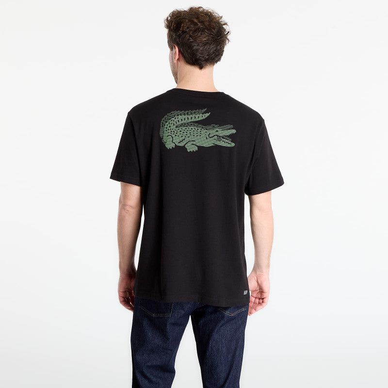 LACOSTE Tee-Shirt Black/ Lamb'S Lettuce