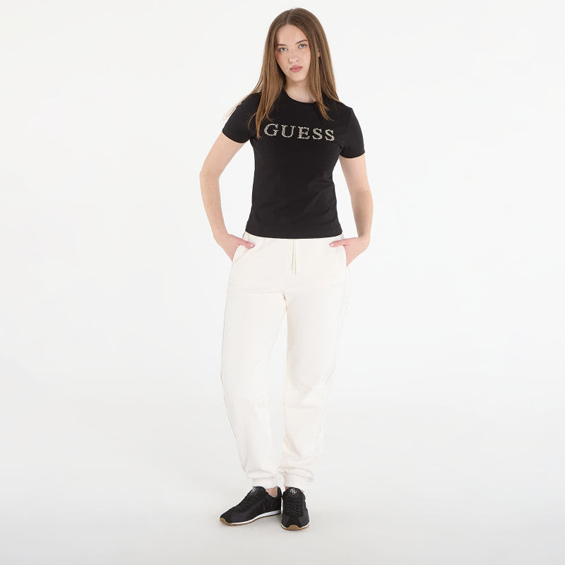 GUESS Octavia Rn Ss T-Shirt Jet Black