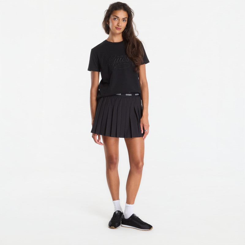 GUESS Syrma Cn Ss T-Shirt Jet Black
