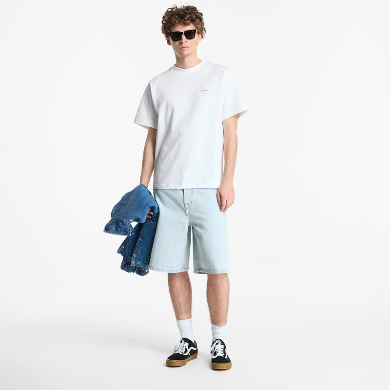 Vans Check-5 Baggy Denim Shorts Blue Ice
