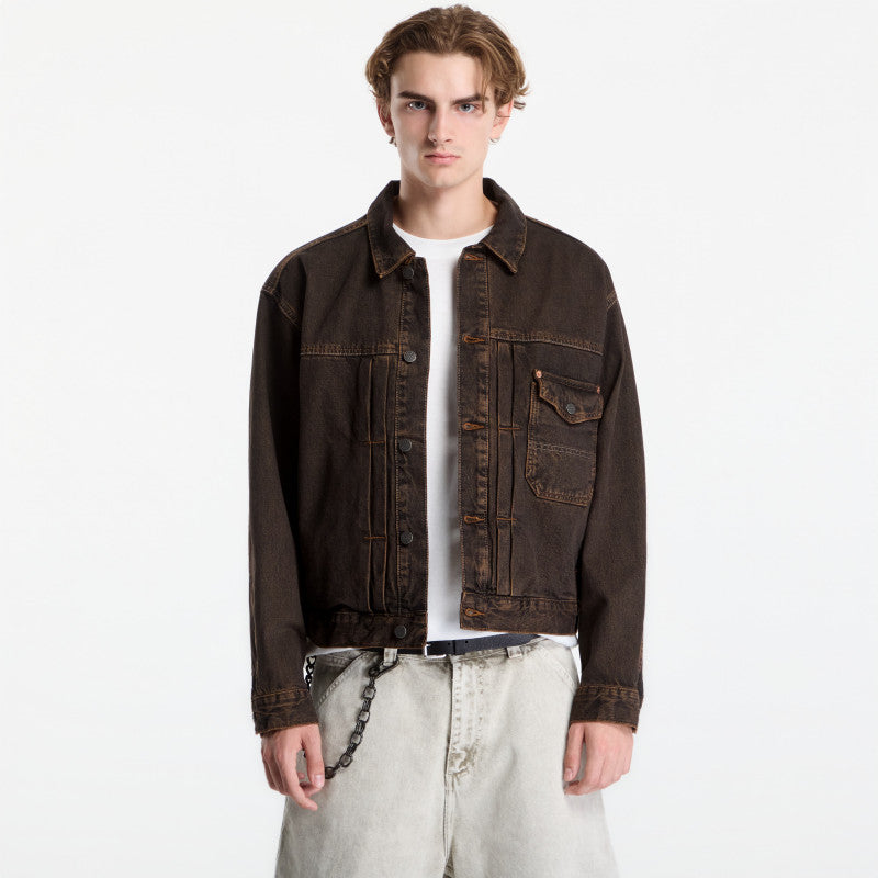 Vans Check 5 Denim Trucker Jacket Black/ Vintage Cocoa