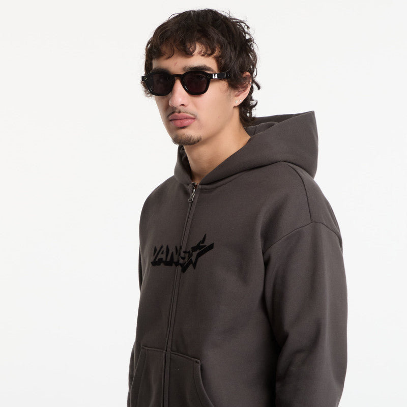 Vans Y2K Star Full Zip Faded Black
