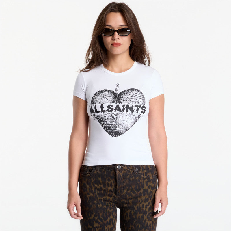 AllSaints Reflect Stevie Tee Optic White