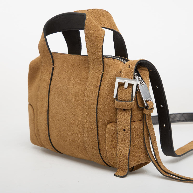 AllSaints Ares S Compact Crossbody Biscuit Brown