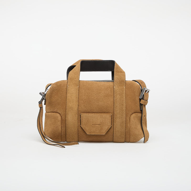 AllSaints Ares S Compact Crossbody Biscuit Brown