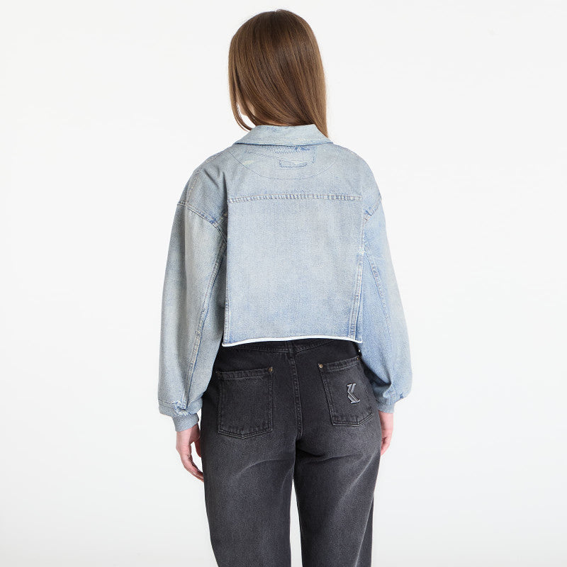 AllSaints Anders Terry Shacket Illusion Indigo