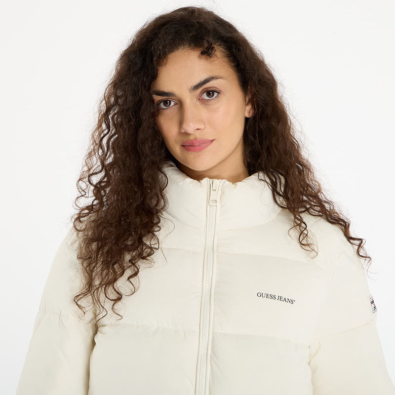 Guess Jeans Reg Lenght Puffer Cream