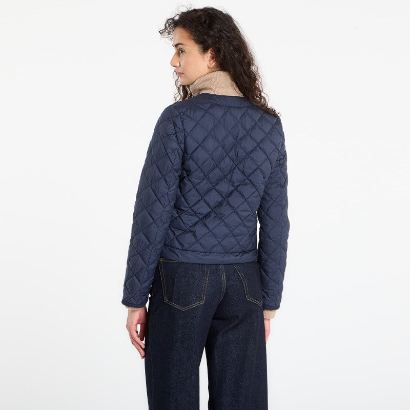 Tommy Hilfiger G/Button Quilted Reg Lady Jacket Dark Night Navy