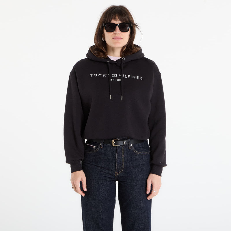 Tommy Hilfiger Corp Logo Mdrn Hoodie Black