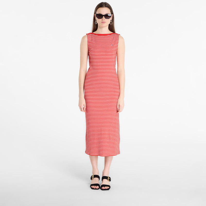 Sukienka Tommy Hilfiger 5X2 Slim Slash-Nk Dress Breton Stripe Fireworks/ Calico