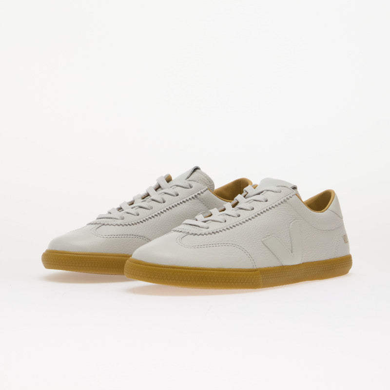 Veja Volley Sig Grained Oil Leather Pearl